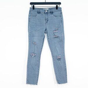 PACSUN | Blue Distressed Super Stretch Jegging